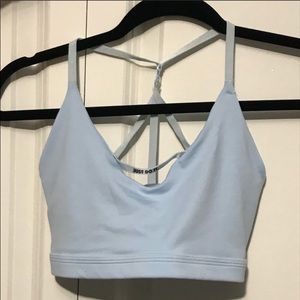 Berry Nike Sports Bra with Strappy Back
